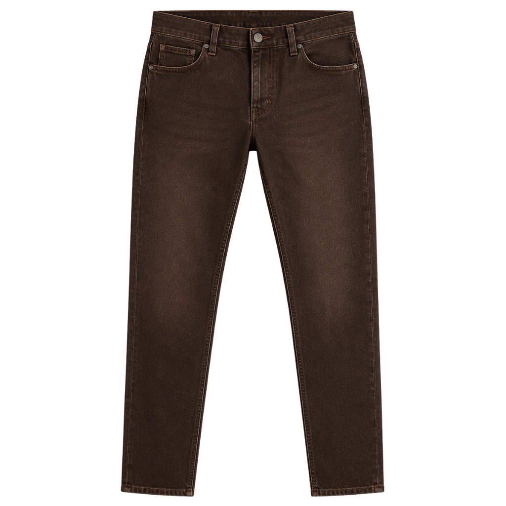Premium Brown Slim Fit Jeans | Vouschwitz