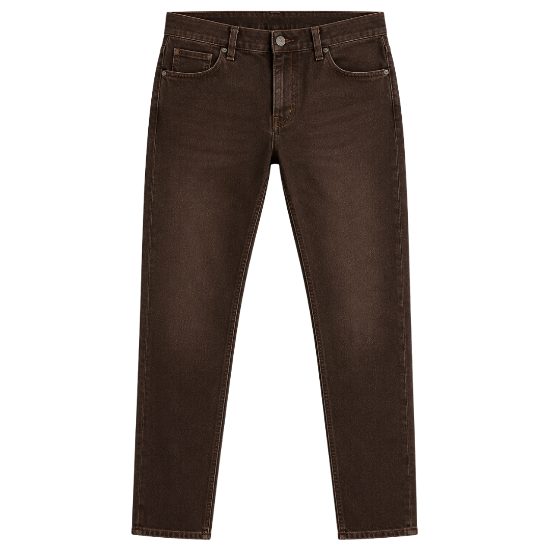 Premium Brown Slim Fit Jeans | Vouschwitz