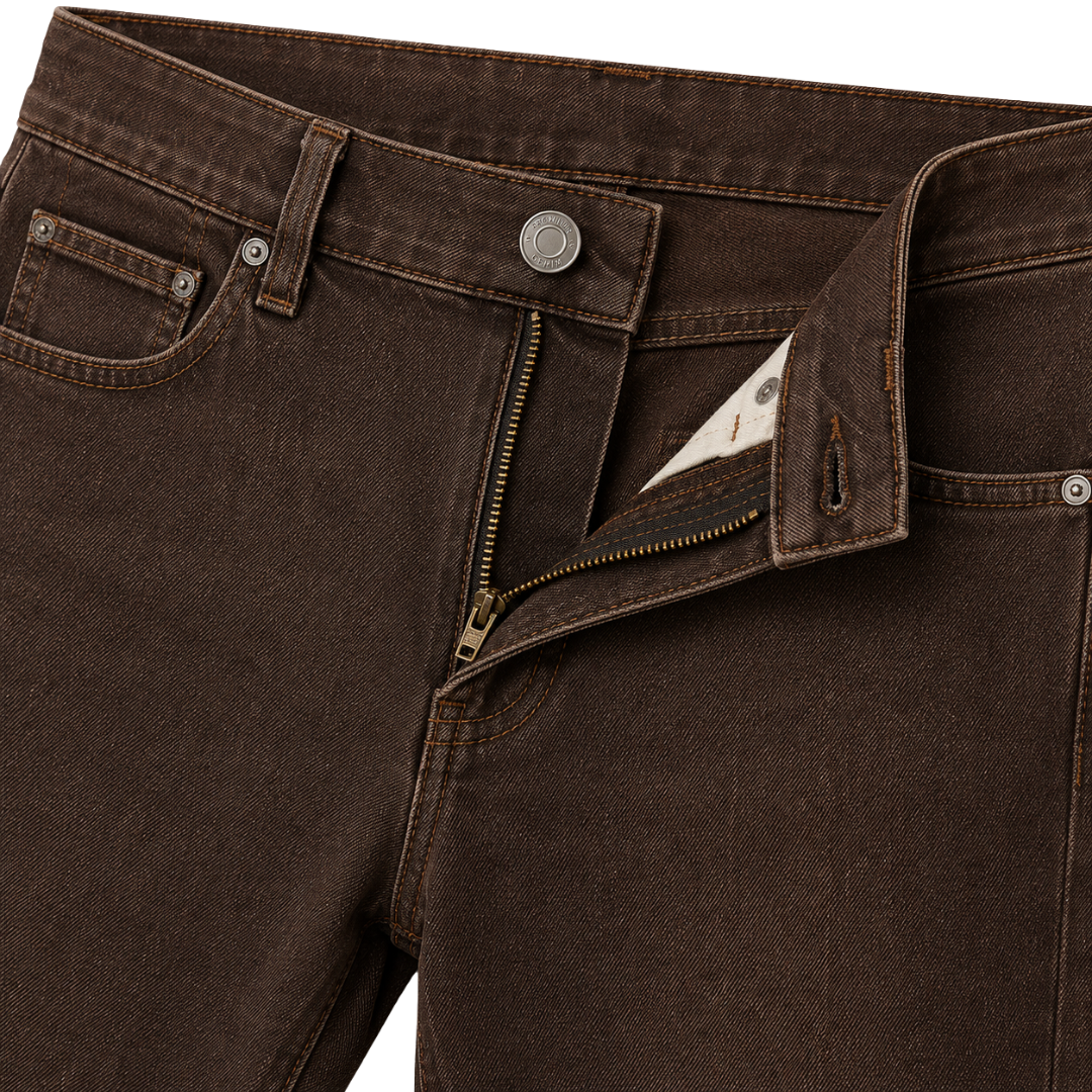 Premium Brown Slim Fit Jeans | Vouschwitz