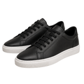 Premium Black Leather Trainers | Vouschwitz