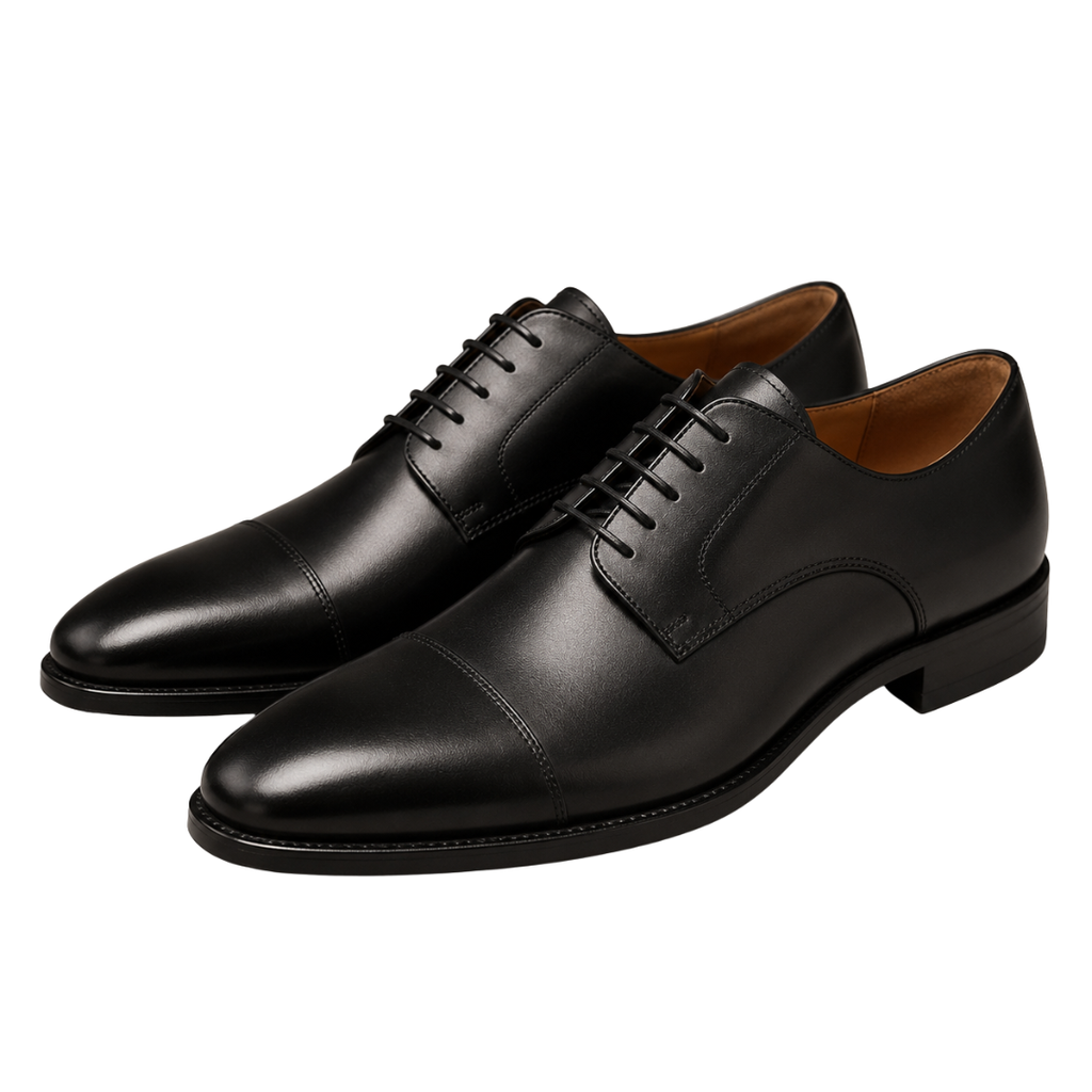 Premium Black Leather Dress Shoes | Vouschwitz