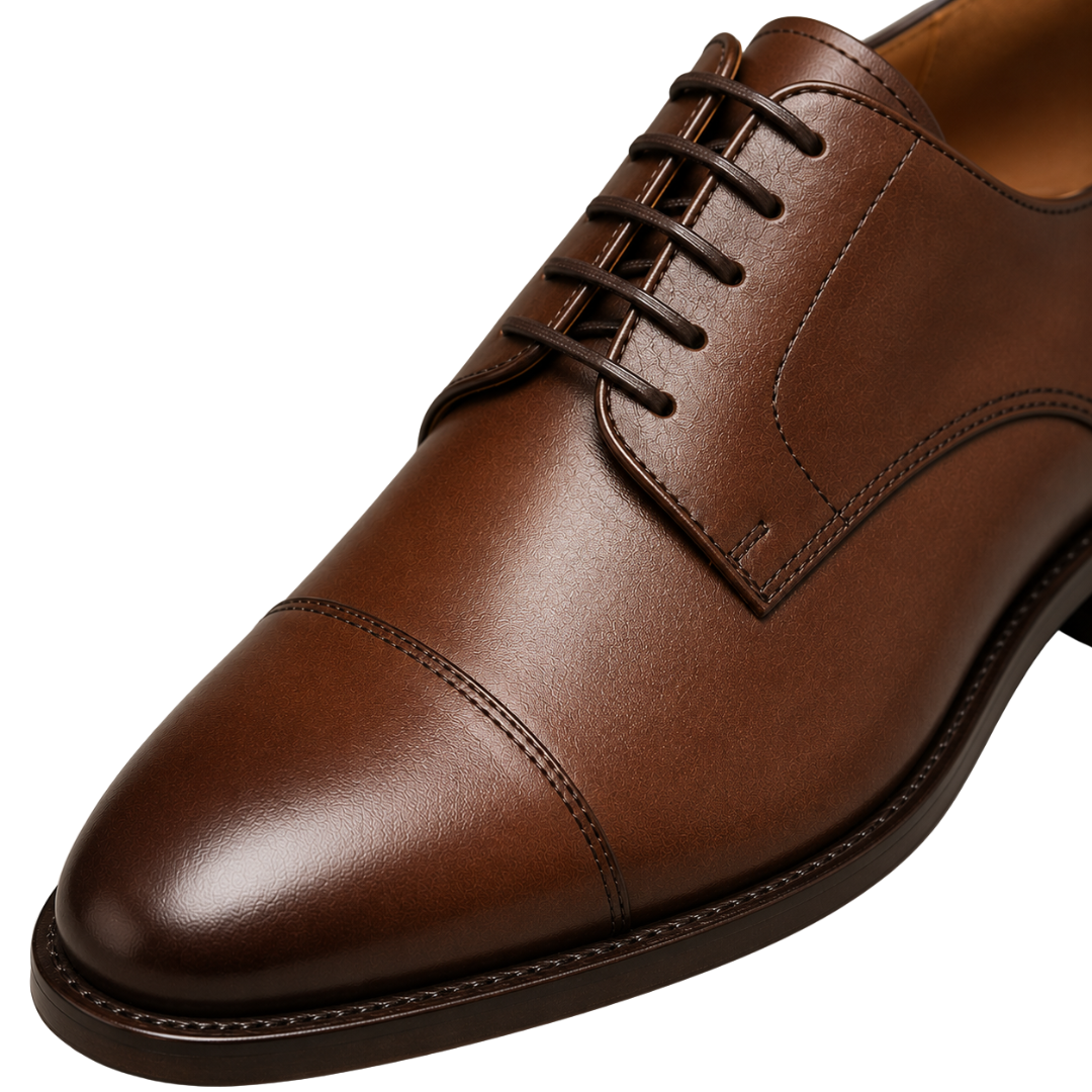 Premium Brown Leather Dress Shoes | Vouschwitz