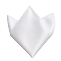 Premium White Silk Pocket Square | Vouschwitz