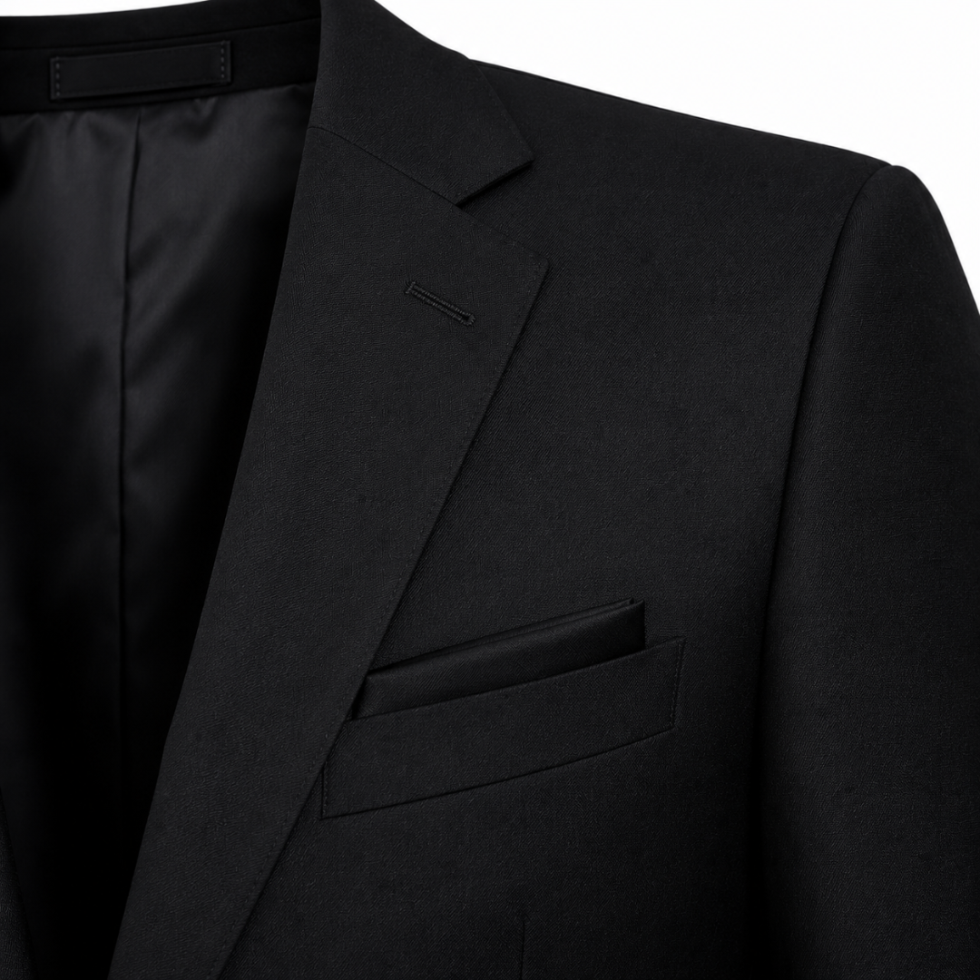Premium Black Slim Fit Blazer | Vouschwitz