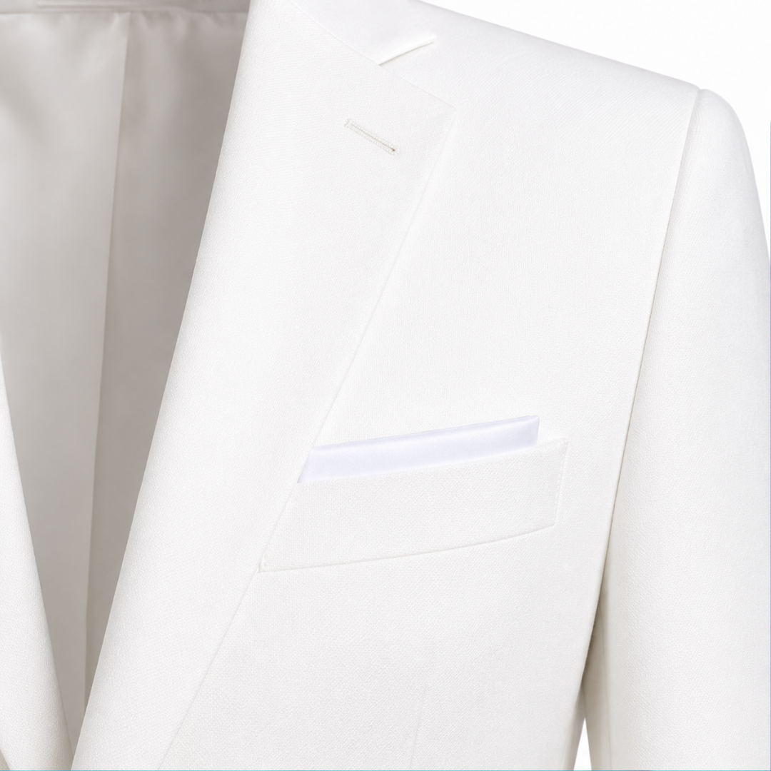 Premium White Slim Fit Blazer | Vouschwitz